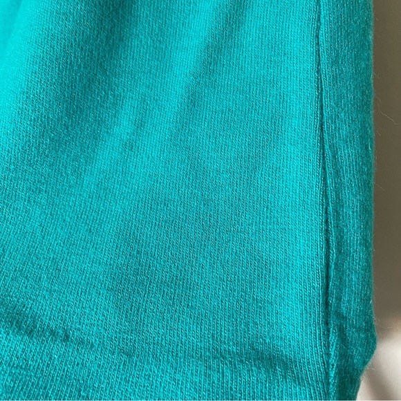 Vintage teal Blue midi knit pencil skirt body hugging Sz small - Picture 3 of 5